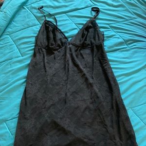 H&M Black Floral Patterned Slip